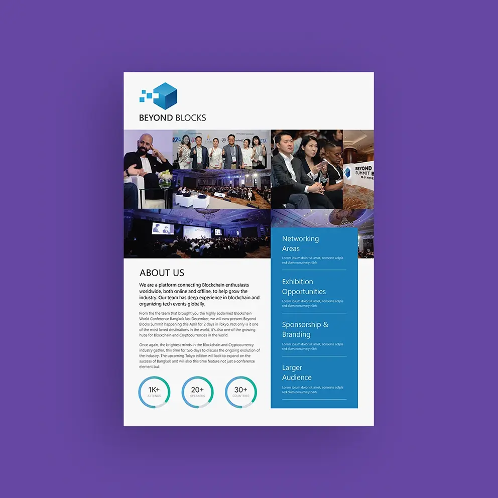 Thumbnail 4: Mockup of Beyond Blocks Summit brochure